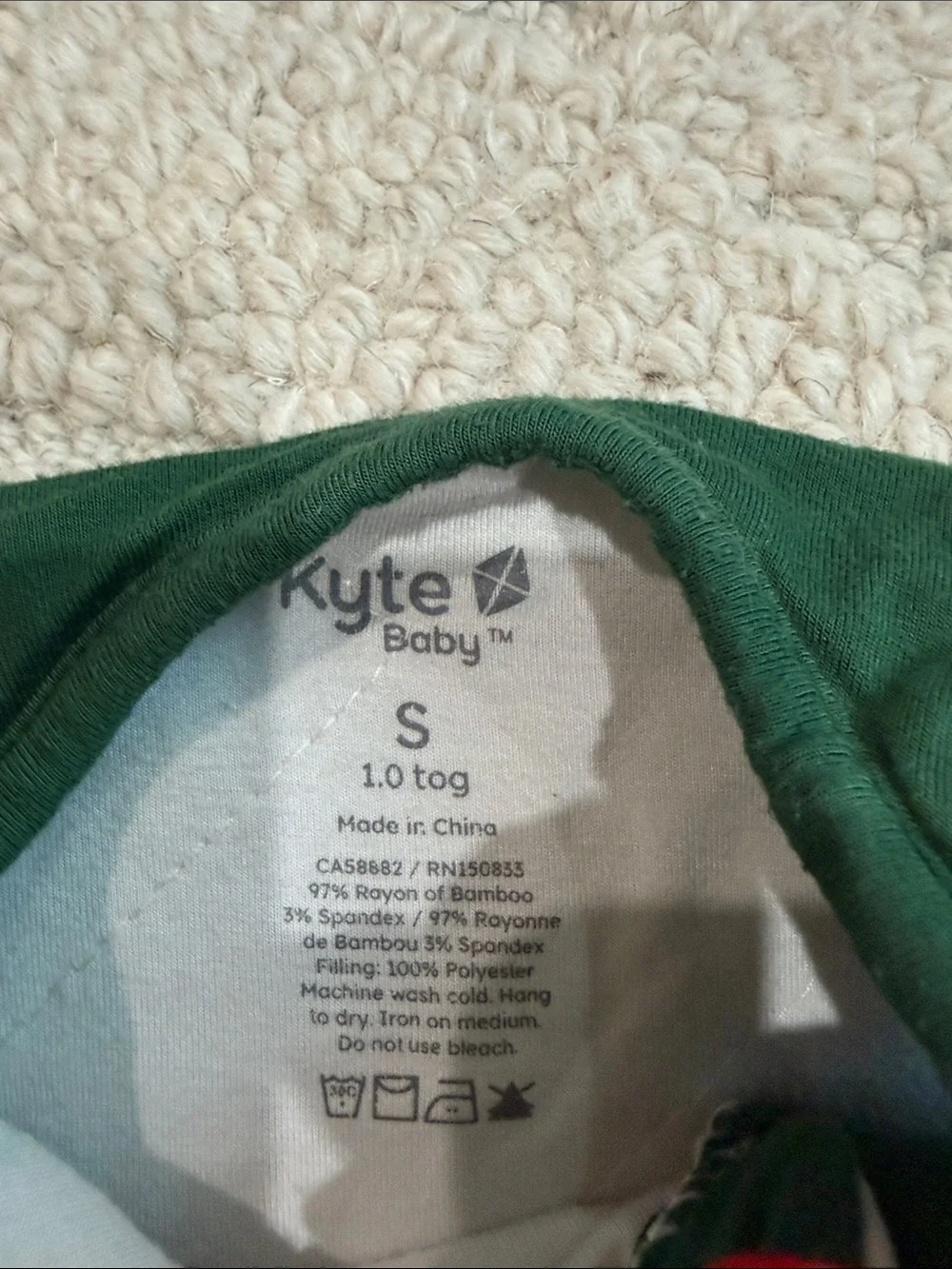 Kyte BABY Dark Green Sleeveless Sleep Sack 1.0 TOG